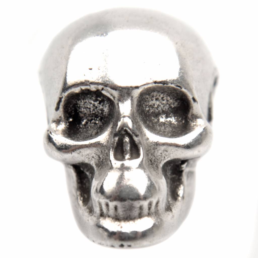 Kraal skull Ø3mm Zilver DQ 13x10mm-Kraaltjes van Renate