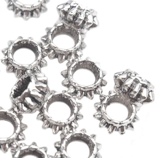 Kraal spacer Ø3.5mm ring Zilver 7x4mm - 12 stuks-Kraaltjes van Renate