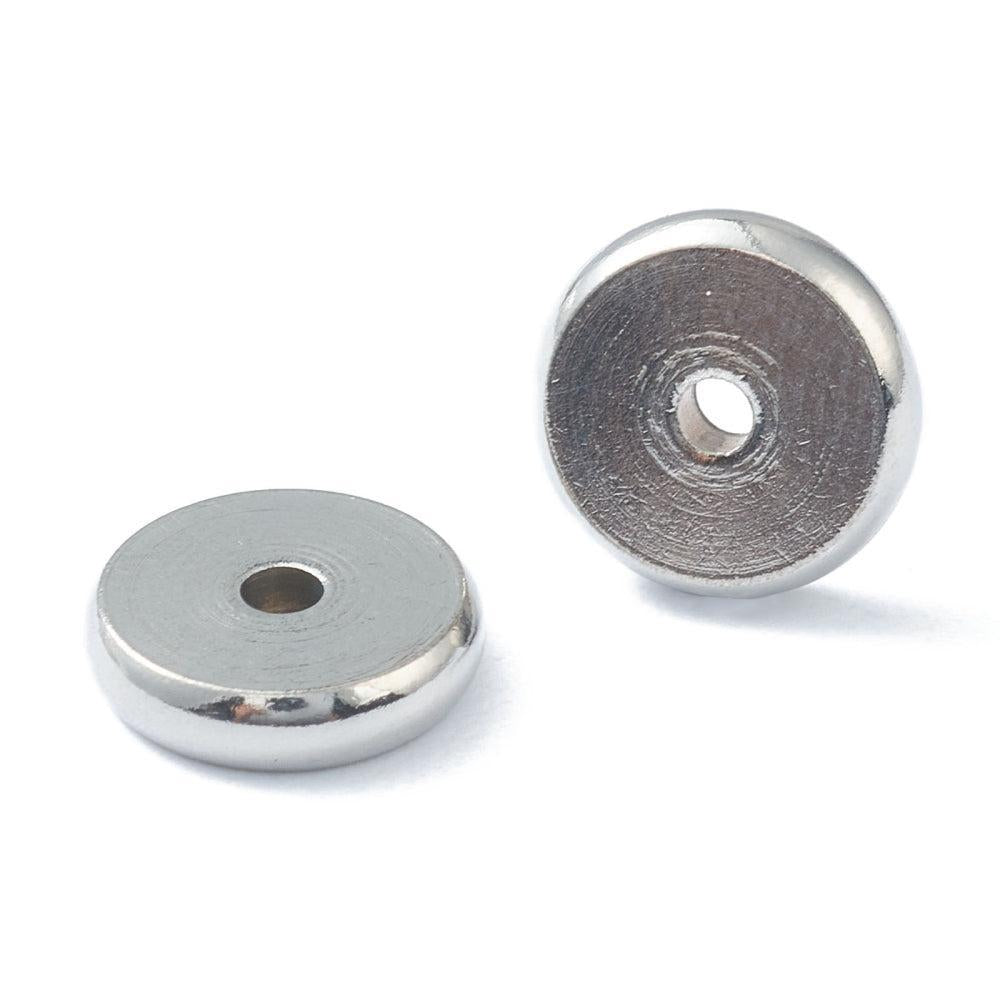 Kraal spacer RVS zilver 8mm - per stuk-Onderdelen-Kraaltjes van Renate