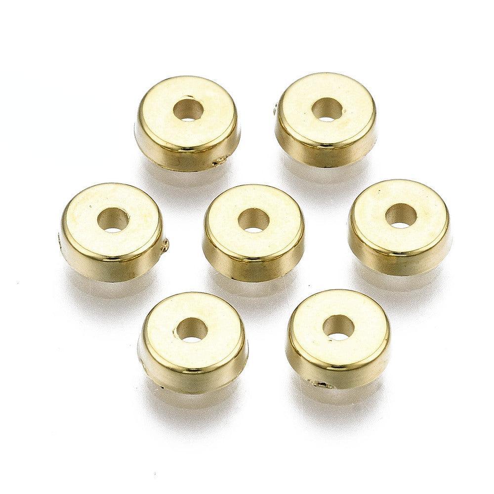 Kraal spacer bead Goud 5mm - per 60 stuks-Kralen-Kraaltjes van Renate