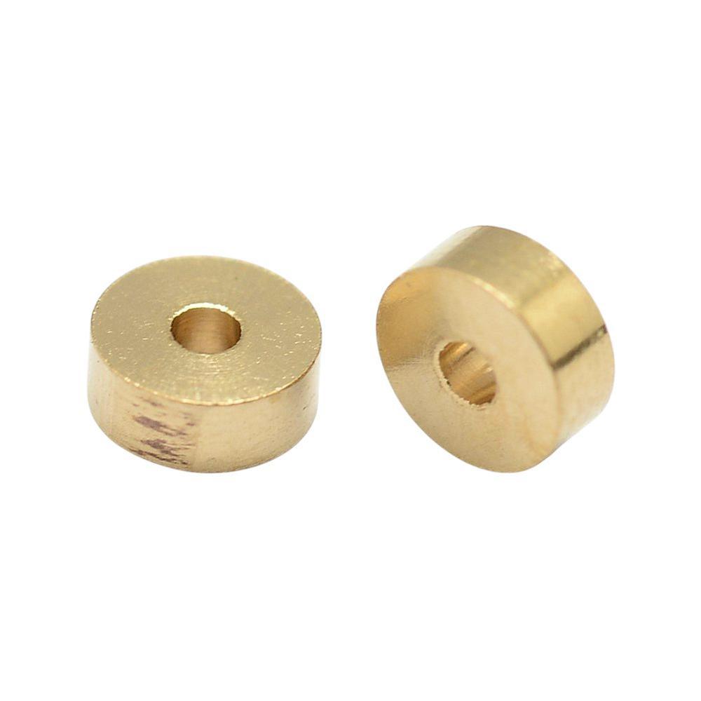Kraal spacer brass goud 4mm- per 20 stuks-Kralen-Kraaltjes van Renate