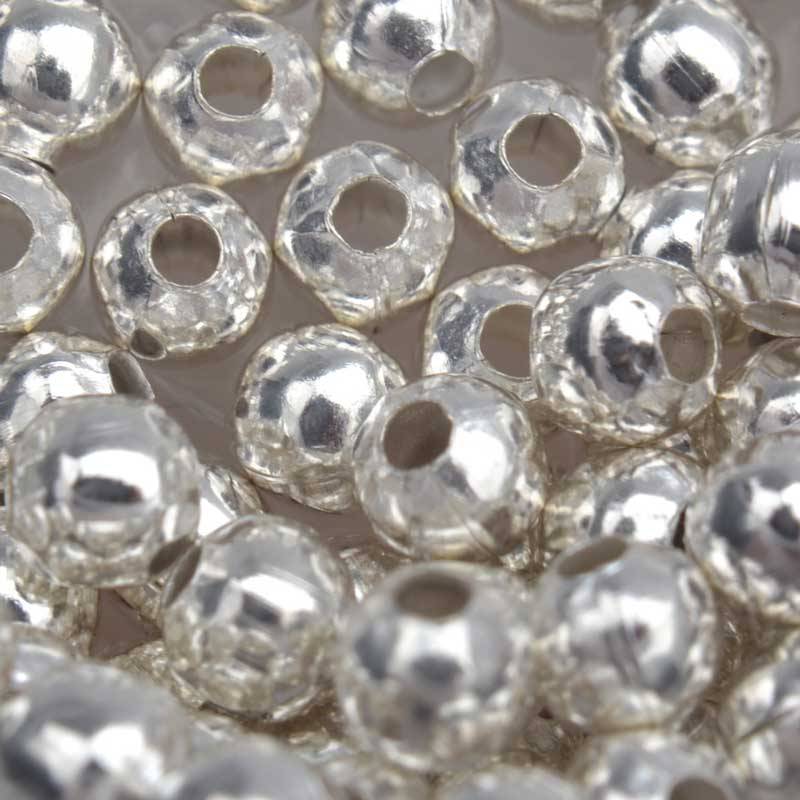 Kraal spacer budget 4mm Zilver - 100 stuks-Kraaltjes van Renate