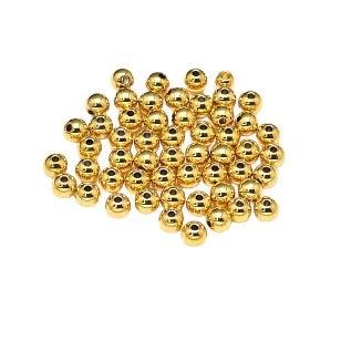 Kraal spacer messing Ø1,5mm Goud 4mm- per 20-Kralen-Kraaltjes van Renate