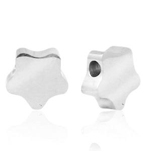 Kraal ster Ø1,8mm Stainless steel Zilver (rvs) 8mm-Kraaltjes van Renate