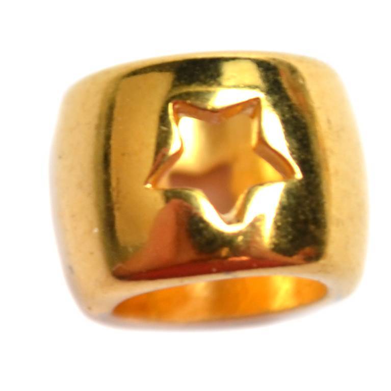 Kraal ster Ø6mm Goud DQ 9mm-Kraaltjes van Renate