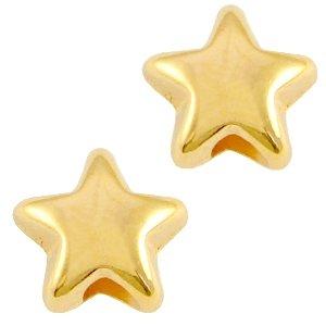 Kraal sterretje Goud DQ 6x3,6mm-Kraaltjes van Renate