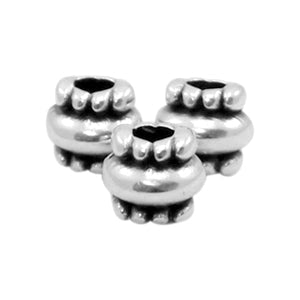 Kraal tube Zilver DQ 6x7mm-Kralen-Kraaltjes van Renate