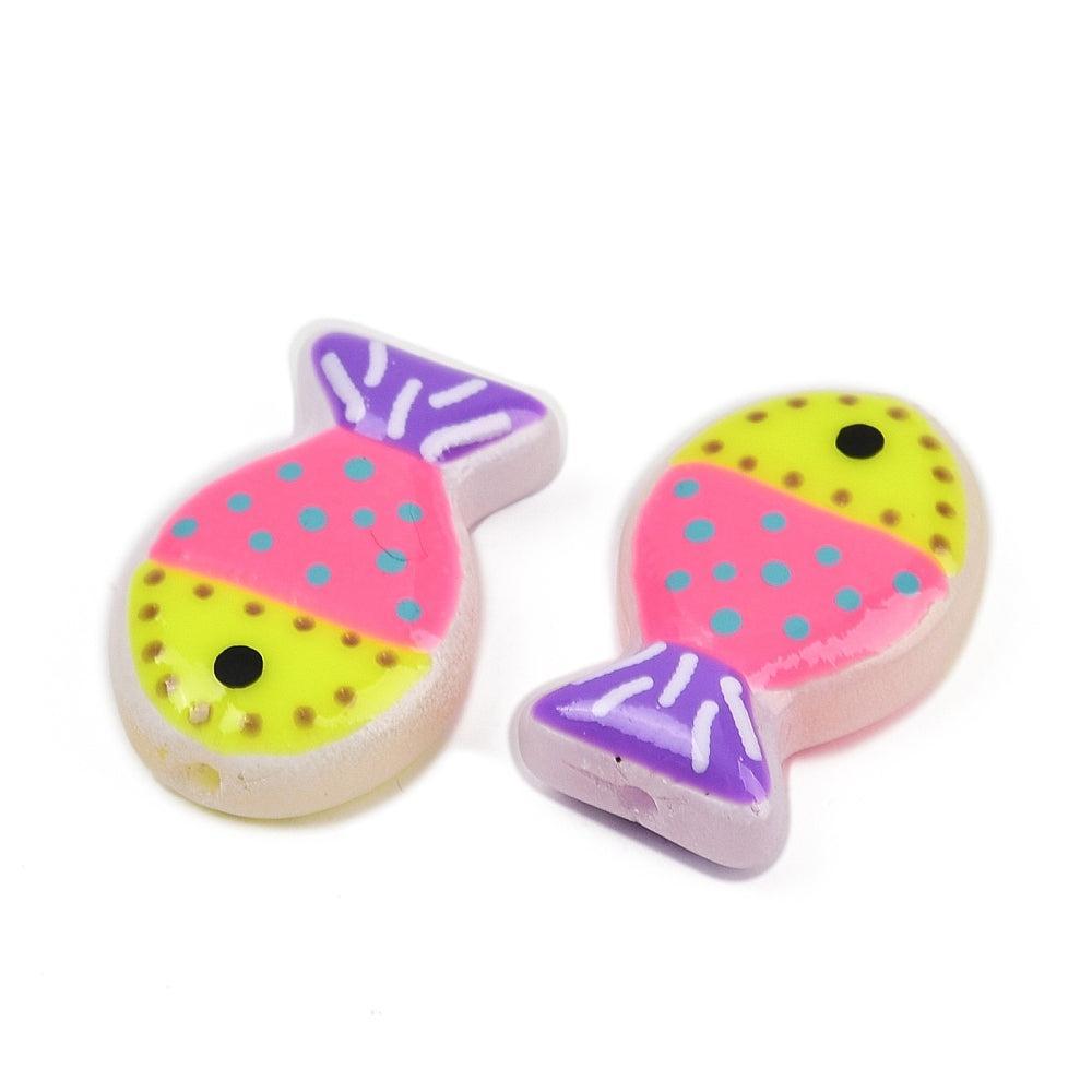 Kraal vis lampwork 20mm- per stuk-Kralen-Kraaltjes van Renate