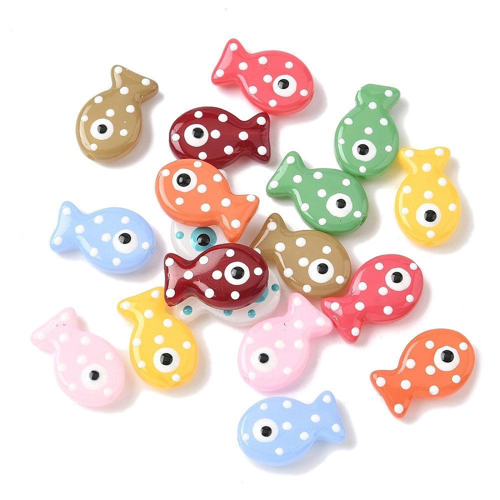 Kraal vis lampwork stipjes 19,5mm- per stuk-Kralen-Kraaltjes van Renate