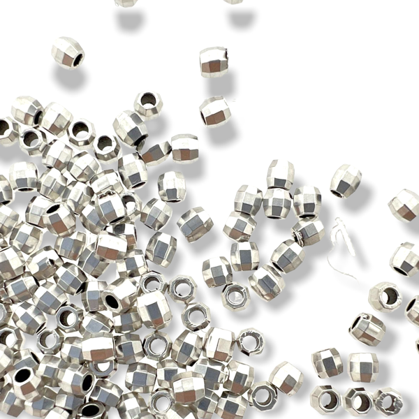 Kraal zilver Ø1.6mm 2x2,4mm DQ-Kralen-Kraaltjes van Renate