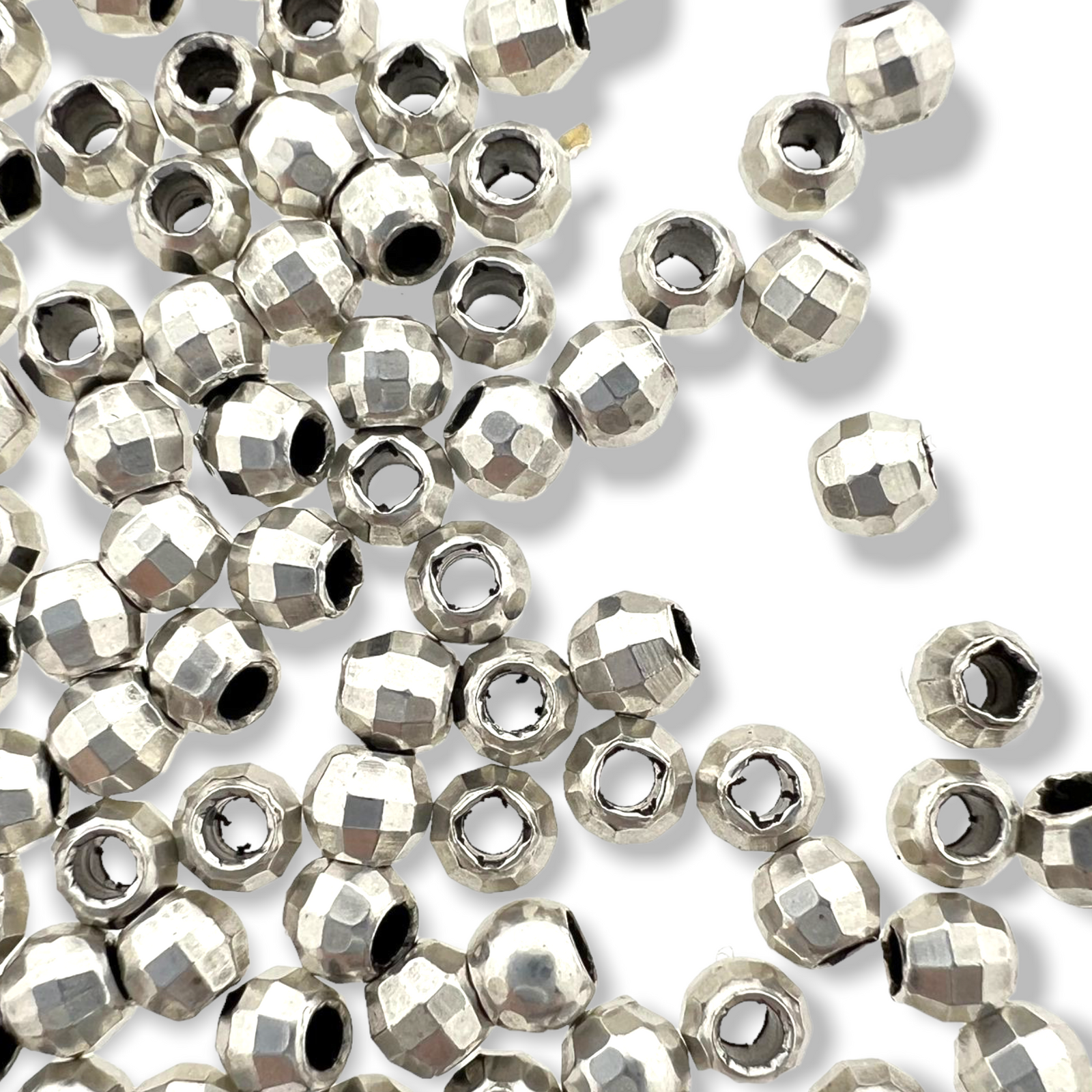 Kraal zilver Ø1.7mm 3x3,7mm DQ-Kralen-Kraaltjes van Renate