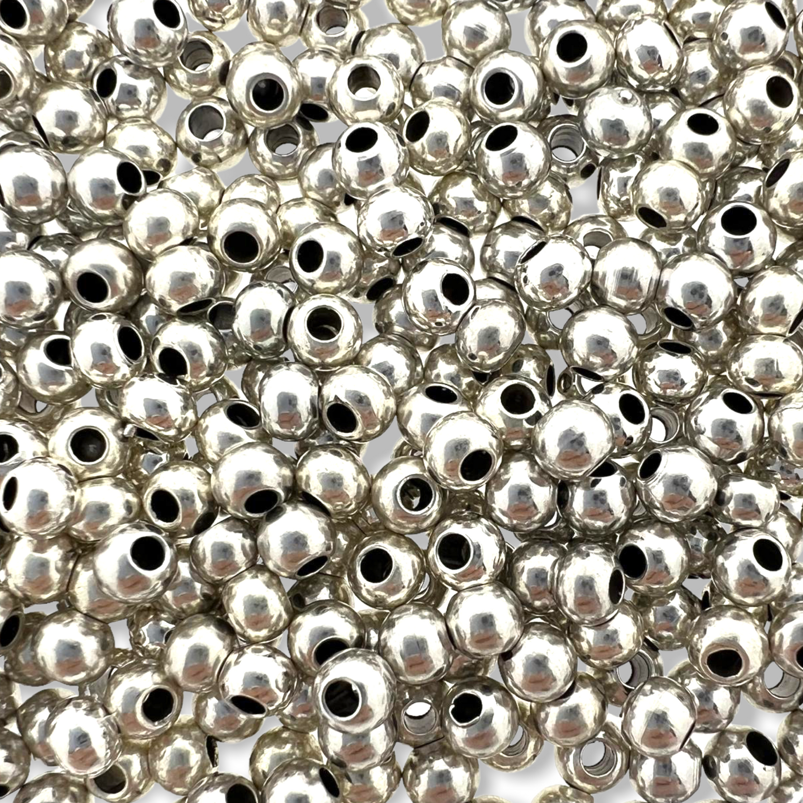 Kraal zilver Ø2.2mm 6x5mm DQ-Kralen-Kraaltjes van Renate
