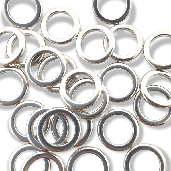 Kraal zilver Ø6mm 10mm DQ-Kralen-Kraaltjes van Renate