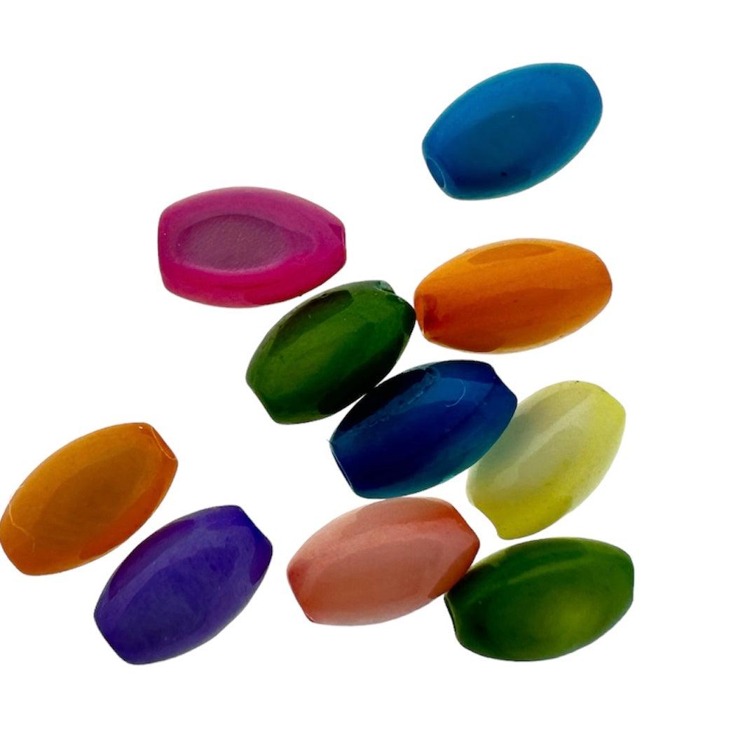 Kraal zoetwater ovaal multicolor 5mm- per 10 stuks-Kralen-Kraaltjes van Renate