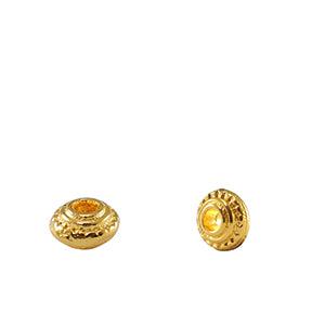 Kralen DQ metaal spacer Bali ring 5x3mm Goud-bedels-Kraaltjes van Renate