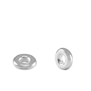 Kralen DQ metaal spacer ring 6x2mm Antiek zilver-bedels-Kraaltjes van Renate