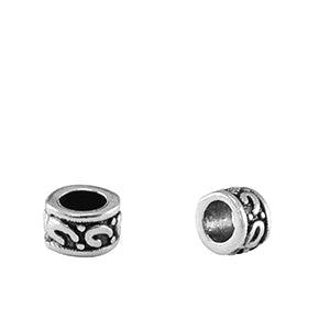 Kralen DQ metaal tubes Antiek zilver 3x5mm-bedels-Kraaltjes van Renate