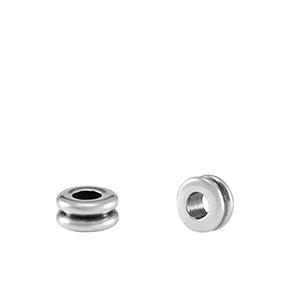 Kralen DQ metaal tubes Antiek zilver 3x5mm-bedels-Kraaltjes van Renate