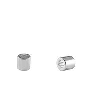 Kralen DQ metaal tubes Antiek zilver 4x4mm-bedels-Kraaltjes van Renate