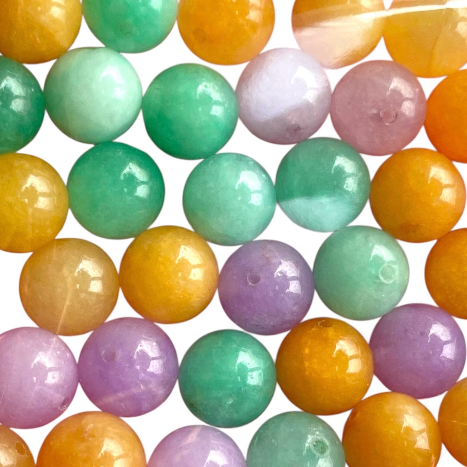 Kralen Mardi Grass 10mm - 38-40 kralen-Kralen-Kraaltjes van Renate