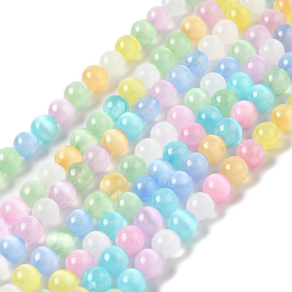 Kralen acryl mix pastel 6,5mm- per 8 stuks-Kralen-Kraaltjes van Renate