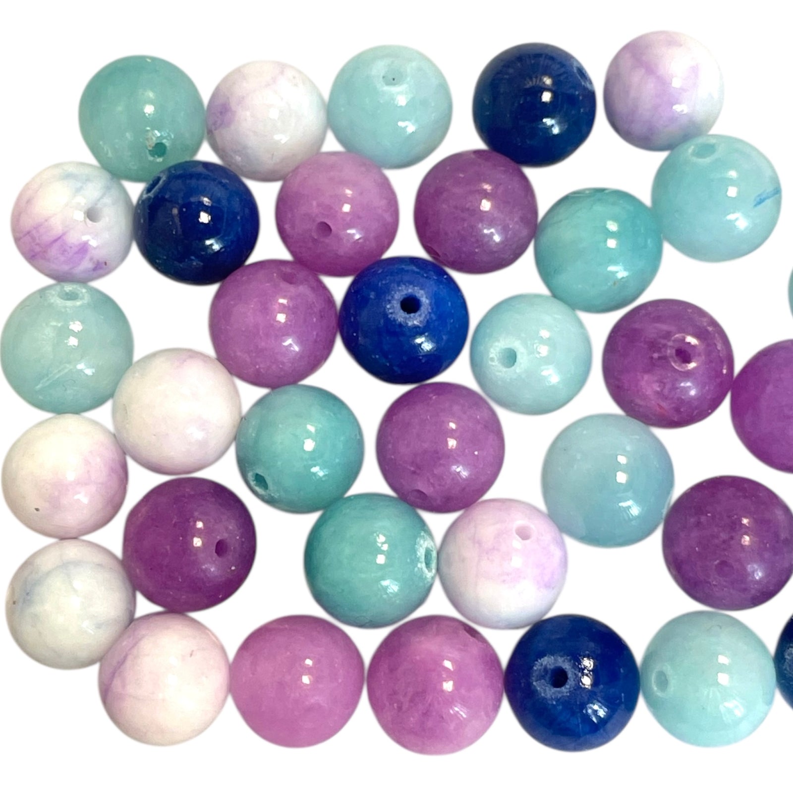 Kralen blueberry jade 10mm - 38-40 kralen-Kralen-Kraaltjes van Renate