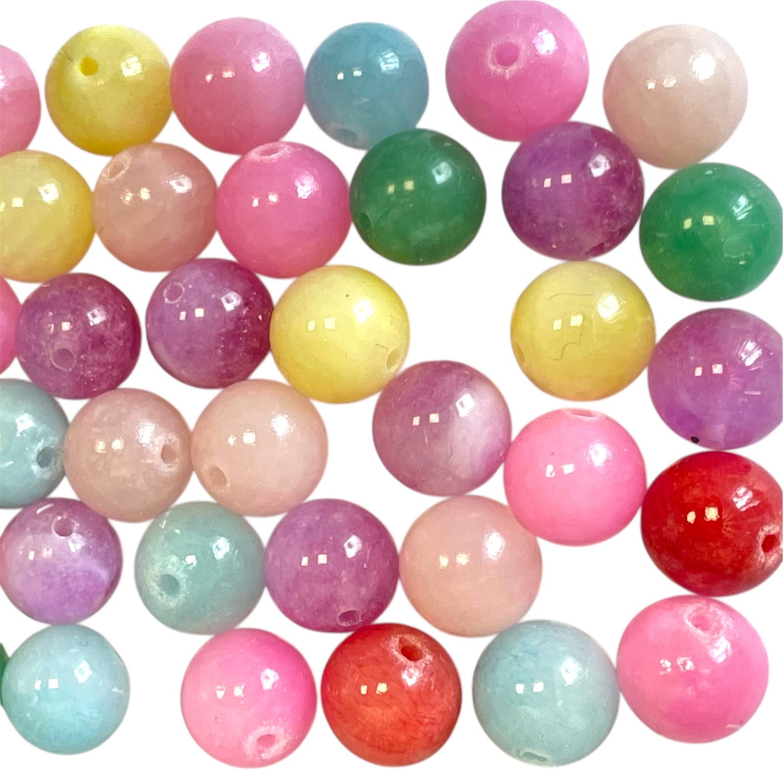 Kralen candy jade 10mm - 38-40 kralen-Kralen-Kraaltjes van Renate