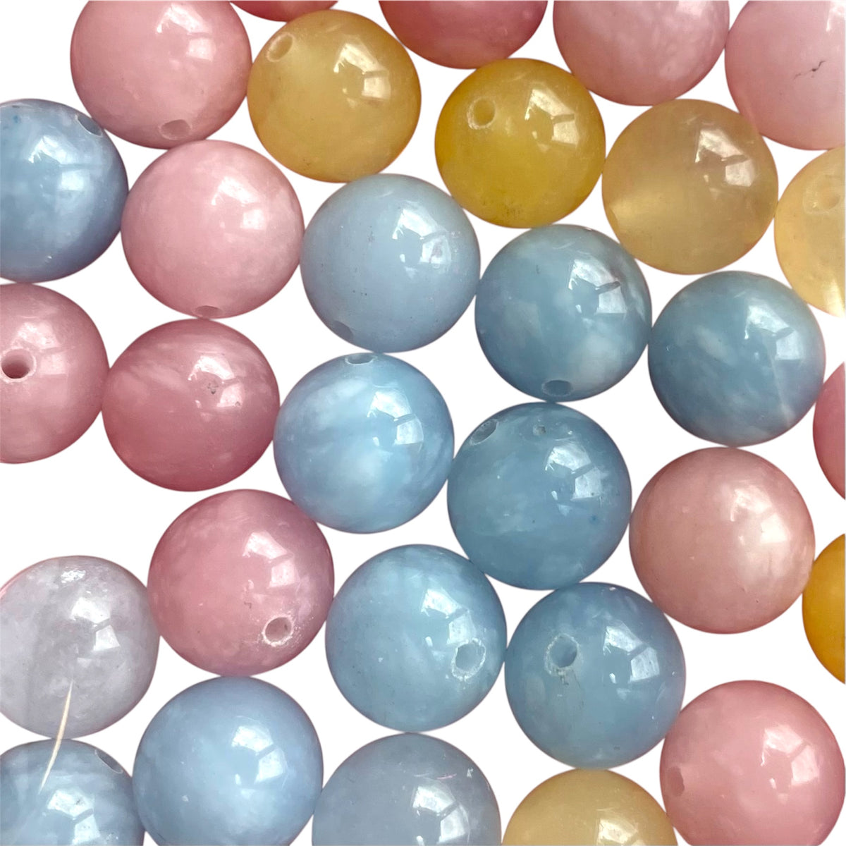 Kralen cotton candy 10mm - 38-40 kralen-Kralen-Kraaltjes van Renate