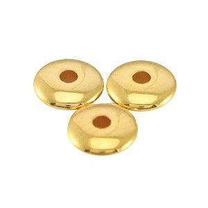 Kralen disc goud d 4x1,5mm-bedels-Kraaltjes van Renate