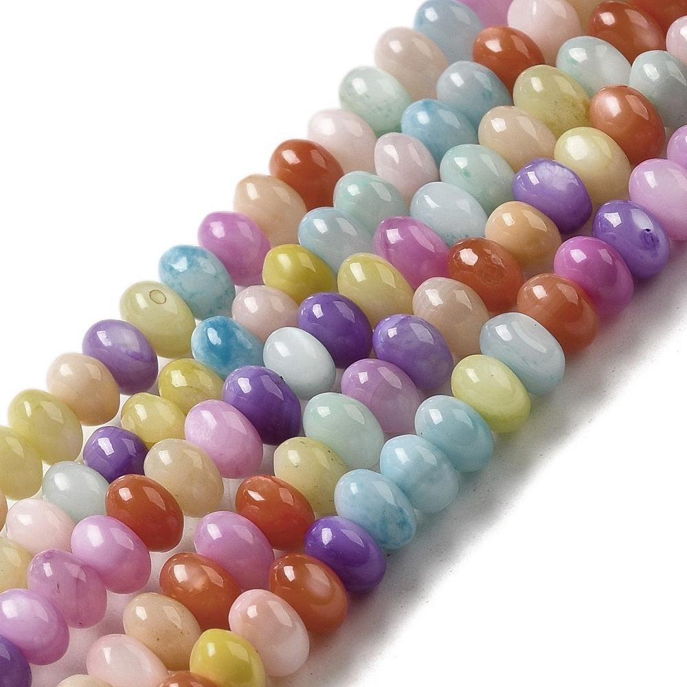 Kralen discs schelp mix 5x3mm- per 20 stuks-bedels-Kraaltjes van Renate