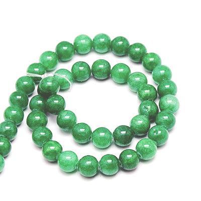 Edelsteen jade rond 4mm Donker Groen- 20 Stuks-Kralen-Kraaltjes van Renate