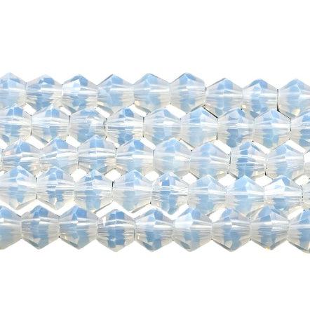 Kralen facet bicone 3x2,5mm clear- ±145 stuks-ketting-Kraaltjes van Renate
