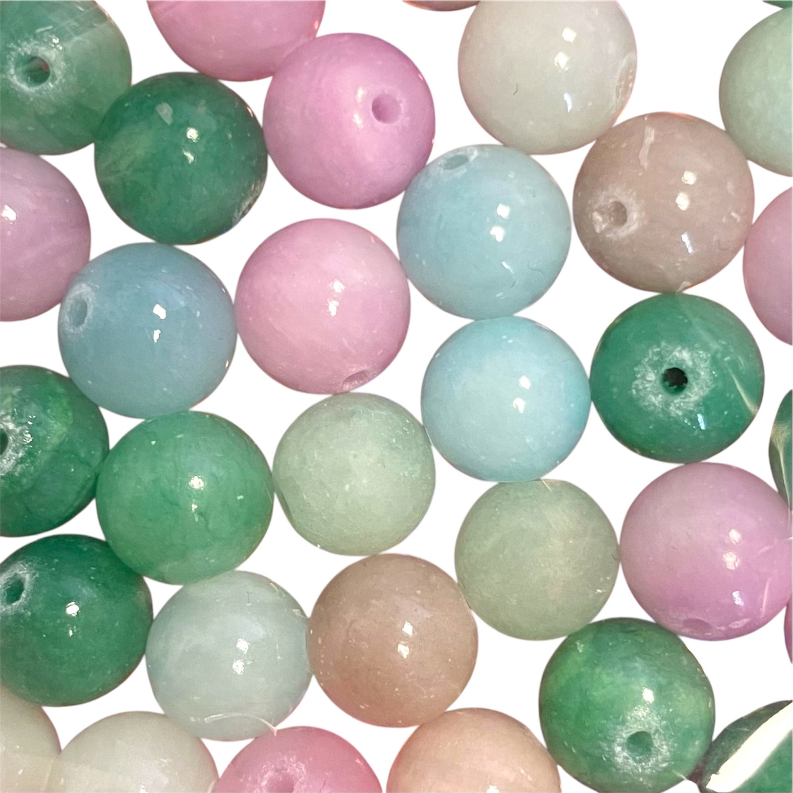 Kralen forest jade 10mm - 38-40 kralen-Kralen-Kraaltjes van Renate