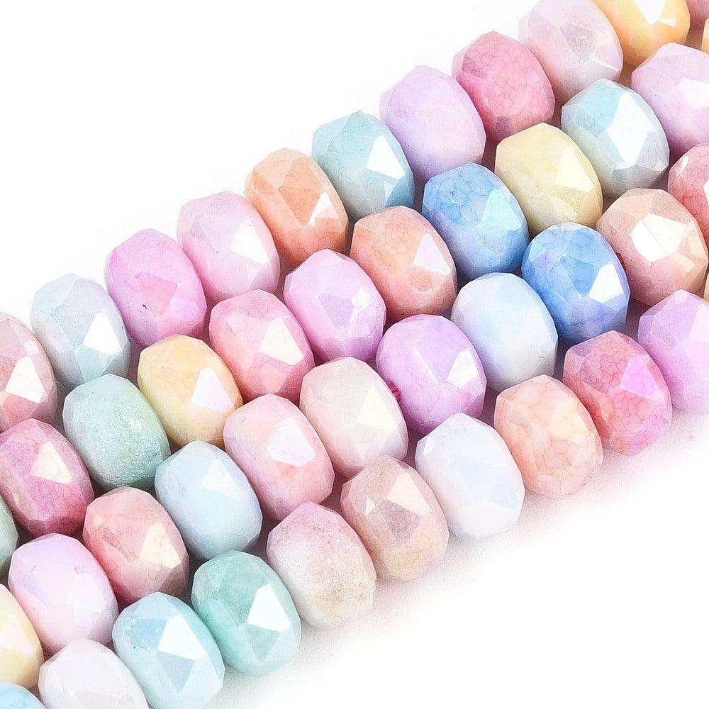 Glass beads multi 6mm- per 16~18 stuks-Kralen-Kraaltjes van Renate