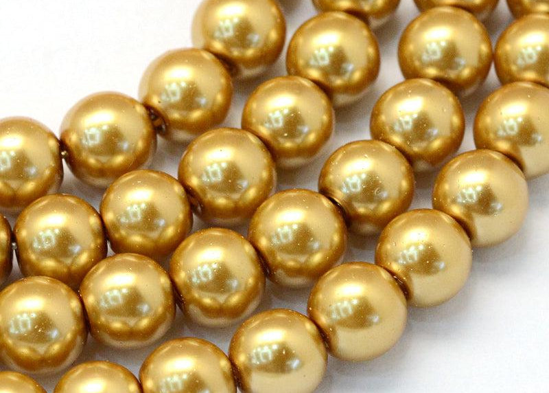 Kralen glasparels goud 3,5mm- ±195 stuks-ketting-Kraaltjes van Renate