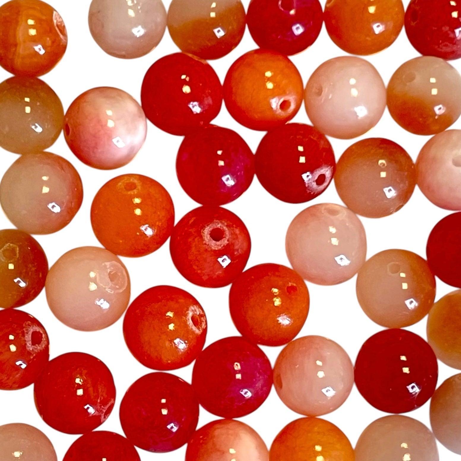 Kralen grapefruit jade 10mm - 38-40 kralen-Kralen-Kraaltjes van Renate