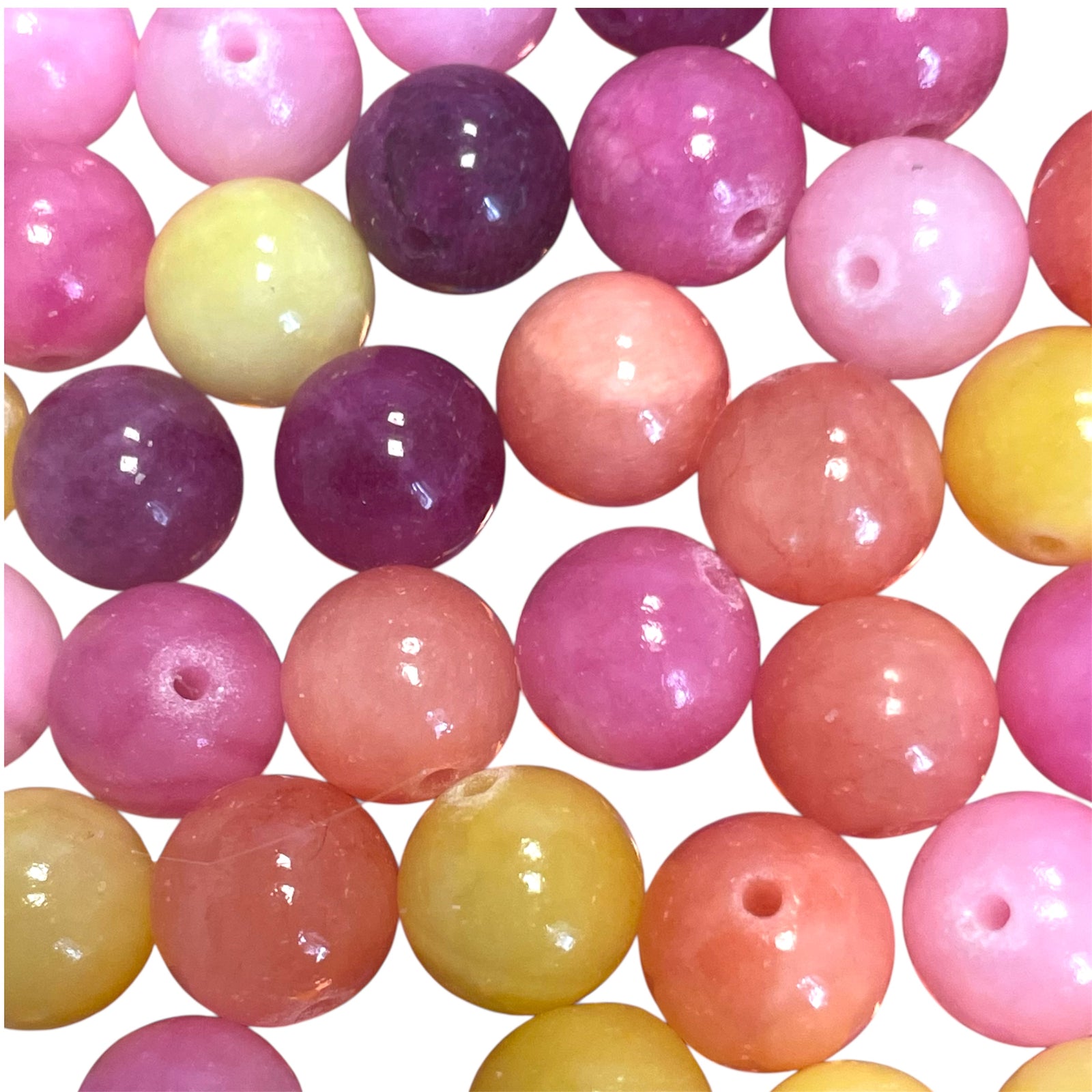 Kralen tropical jade 10mm - 38-40 kralen-Kralen-Kraaltjes van Renate