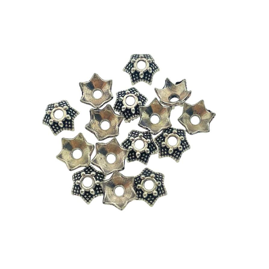 Kralenkapje 8mm rosegoud- per 20 stuks-onderdelen-Kraaltjes van Renate