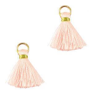 Kwast Gold-Peachy Rose 2cm-bedels-Kraaltjes van Renate