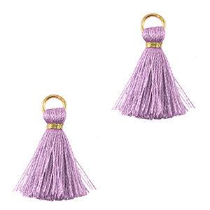 Kwast Gold-Sheer Lilac 2cm-bedels-Kraaltjes van Renate
