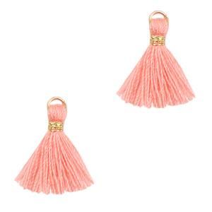 Kwast Gold-burnt coral pink 15mm-Kraaltjes van Renate