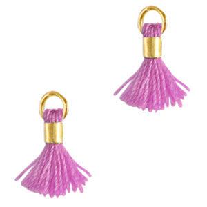 Kwast Gold-gypsy pink 0.7cm-bedels-Kraaltjes van Renate