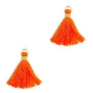 Kwast Gold-neon orange 15mm-Kraaltjes van Renate