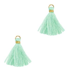 Kwast Gold-turquoise green 15mm-Kraaltjes van Renate