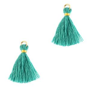 Kwast Gold-viridian green 15mm-bedels-Kraaltjes van Renate