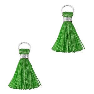 Kwast Silver-Jungle Green 2cm-bedels-Kraaltjes van Renate