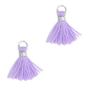 Kwast Silver-Sheer Lilac 1.2cm-bedels-Kraaltjes van Renate