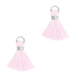 Kwast Silver-country pink 1.2cm-bedels-Kraaltjes van Renate