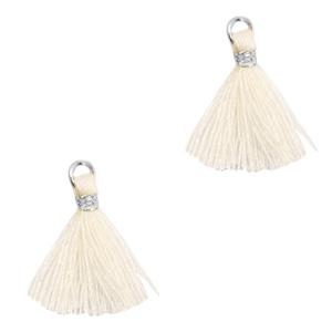 Kwast Silver-off white 15mm-Kraaltjes van Renate