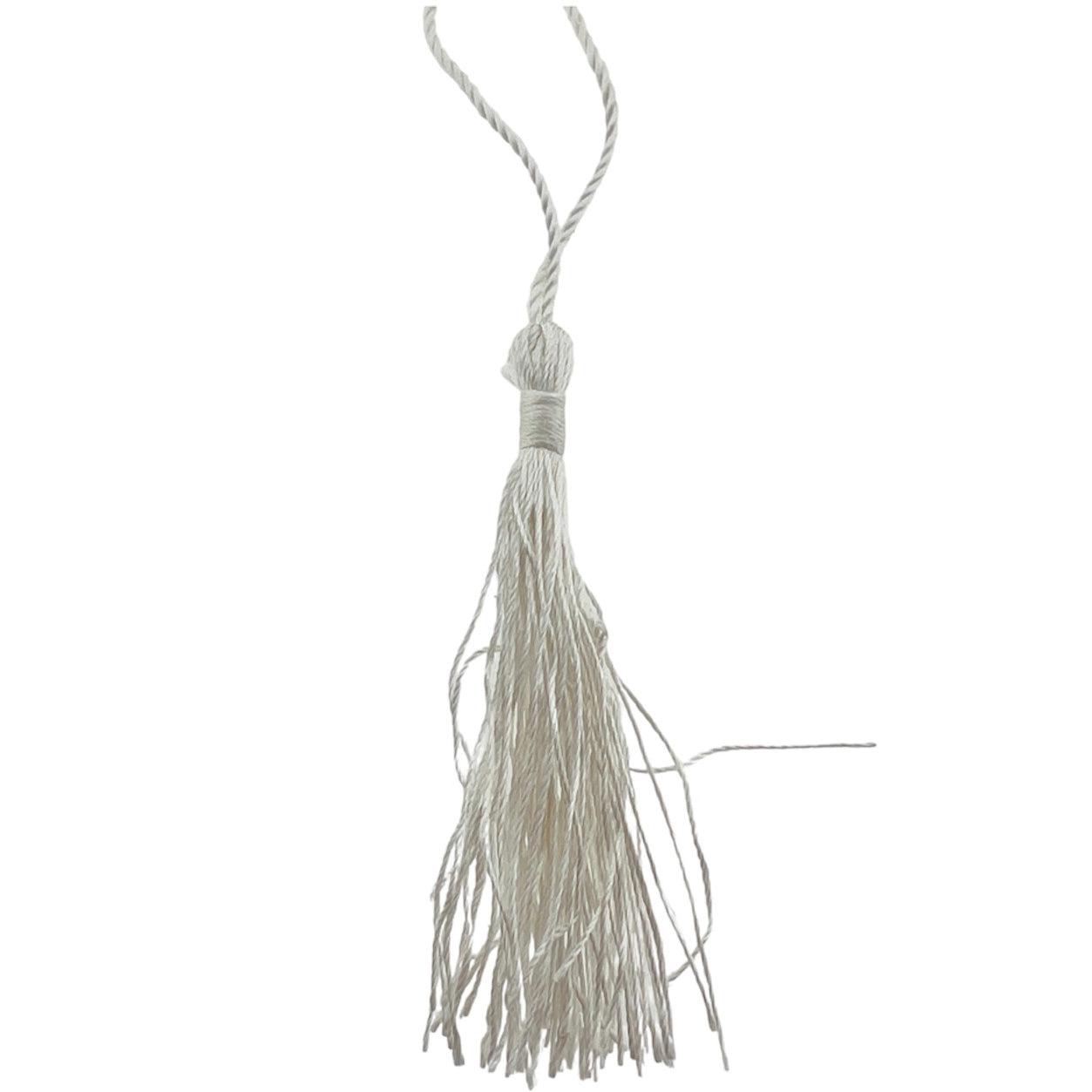 Kwast shiny wit 130x6mm-bedels-Kraaltjes van Renate